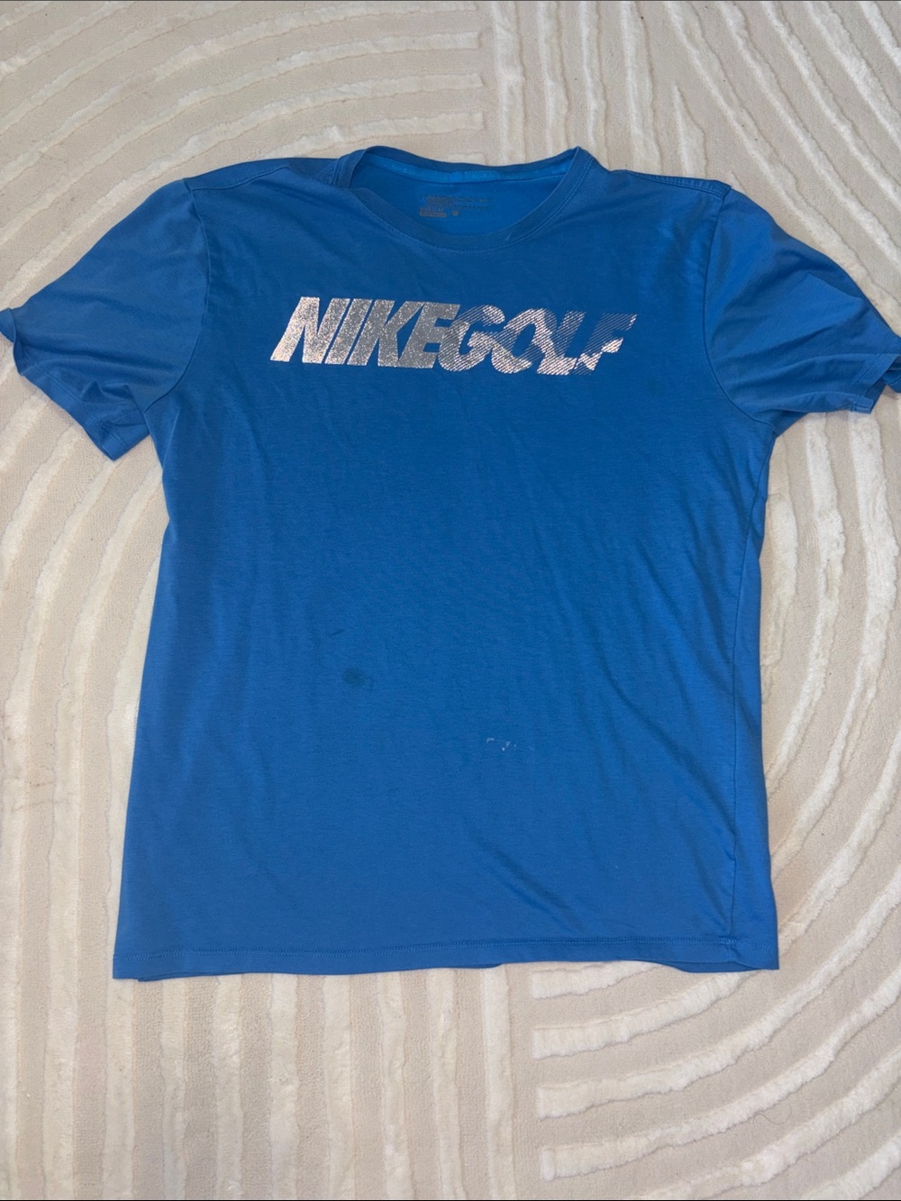 Nike Blue Short Sleeve Golf Logo Tee